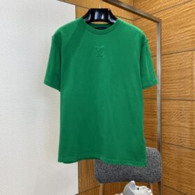 LV Embossed Logo Short-Sleeve T-Shirt 4