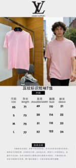 LV Embossed Logo Short-Sleeve T-Shirt 5 - 图片 10