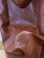 Prada Logo Letter Hooded Leather Jacket - 图片 8