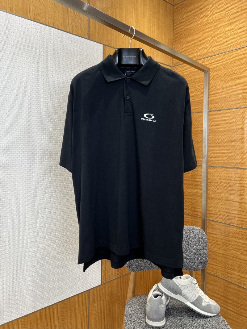 wsxc1775707297335_0.jpg Balenciaga Cotton Pique Short-Sleeve Polo Shirt - 图片 1