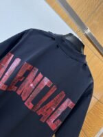 Balenciaga Solid-Color Safety Tape Micro-Logo Short-Sleeve T-Shirt 2 - 图片 3