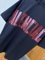 Balenciaga Solid-Color Safety Tape Micro-Logo Short-Sleeve T-Shirt 2 - 图片 4