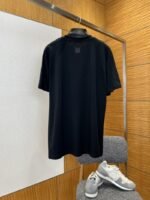 LV Floral Embroidered Ribbed-Collar Short-Sleeve T-Shirt - 图片 2