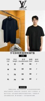 LV Floral Embroidered Ribbed-Collar Short-Sleeve T-Shirt - 图片 10