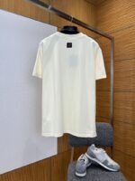LV Handwritten Embroidered Crew-Neck Short-Sleeve T-Shirt - 图片 2