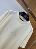 LV Handwritten Embroidered Crew-Neck Short-Sleeve T-Shirt - 图片 3