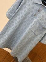 LV All-Over Print Openwork Jacquard Pocket Short-Sleeve Polo Shirt 2 - 图片 4