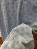 LV All-Over Print Openwork Jacquard Pocket Short-Sleeve Polo Shirt 2 - 图片 5
