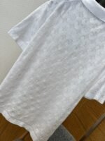 LV All-Over Print Openwork Jacquard Pocket Short-Sleeve Polo Shirt 3 - 图片 7