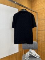 LV All-Over Print Openwork Jacquard Pocket Short-Sleeve Polo Shirt 4 - 图片 2