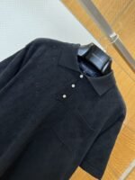 LV All-Over Print Openwork Jacquard Pocket Short-Sleeve Polo Shirt 4 - 图片 3
