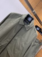 LV Embroidered Lapel Zipper Jacket - 图片 3