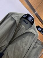 LV Embroidered Lapel Zipper Jacket - 图片 5