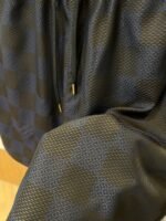 LV Checkered Jacquard Drawstring Casual Shorts - 图片 5