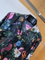 Gucci Floral All-Over Print Single-Button Long-Sleeve Shirt - 图片 4