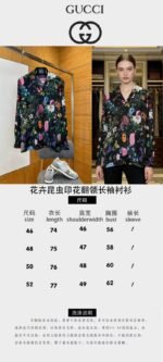 Gucci Floral All-Over Print Single-Button Long-Sleeve Shirt - 图片 10