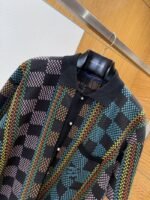 LV Checkered Jacquard Knit Short-Sleeve Polo Shirt - 图片 3