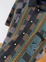 LV Checkered Jacquard Knit Short-Sleeve Polo Shirt - 图片 5