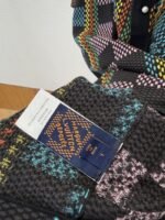 LV Checkered Jacquard Knit Short-Sleeve Polo Shirt - 图片 9