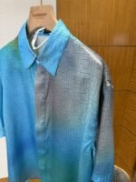 Fendi Gradient Subtle Pattern Jacquard Short-Sleeve Shirt - 图片 7