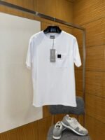 Dior Leather-Label Pocket Crew-Neck Short-Sleeve T-Shirt 2